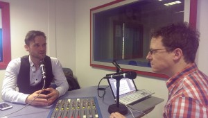 Johnny Pawlik in Sheffield Live radio studio