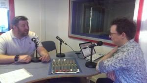 Dan Cluderay in the Sheffield Live radio studio