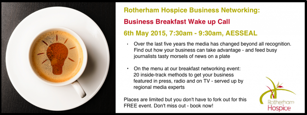 Rotherham Hospice Business Breakfast, 6th May