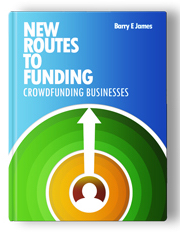 Image of The cover of Barry James' 'New Routes to Funding' book