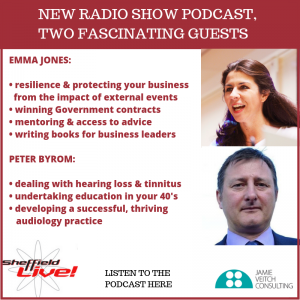 Image describing business live radio show and podcast from 21 September 2018