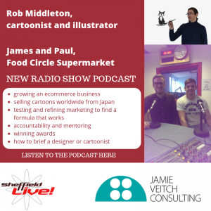 Business Live radio show 05102018 image of guests Rob, James and Paul