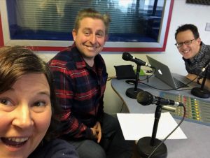 Image of Amanda Cookson and Simon Cookson in the Sheffield Live radio studio